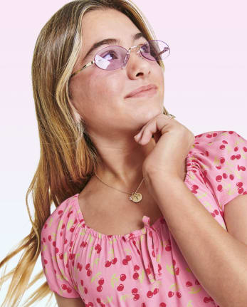 Tween Girls Frameless Purple Microsunglasses