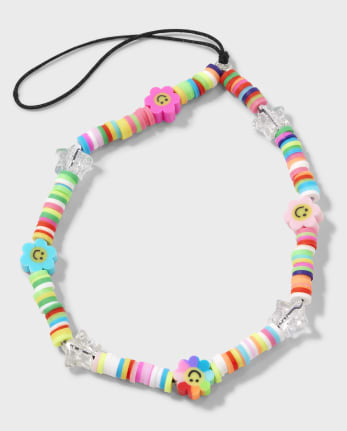 Tween Girls Rainbow Beaded Lanyard