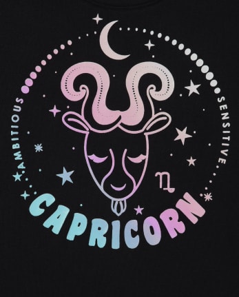 Girls Capricorn Zodiac Sleep Tee