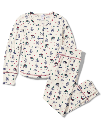 Girls Joy Thermal Pajama Set