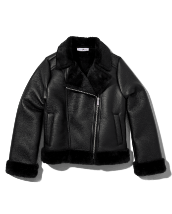 Tween Girls Faux Leather Jacket