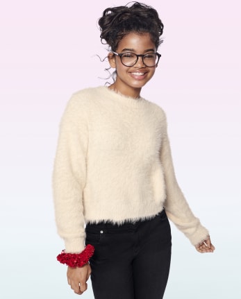 Tween Girls Eyelash Sweater