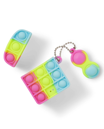 Tween Girls Rainbow Ombre Fidget S&J Wireless Earbuds Case