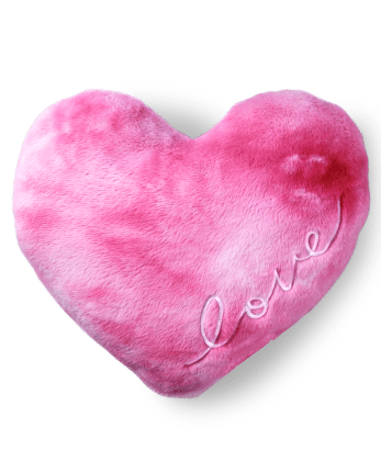 Girls Tie Dye Heart Pillow