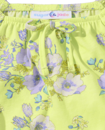 Tween Girls Floral Cropped Top
