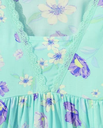 Girls Floral Babydoll Dress
