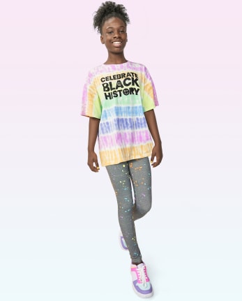 Tween Girls Print High Rise Leggings