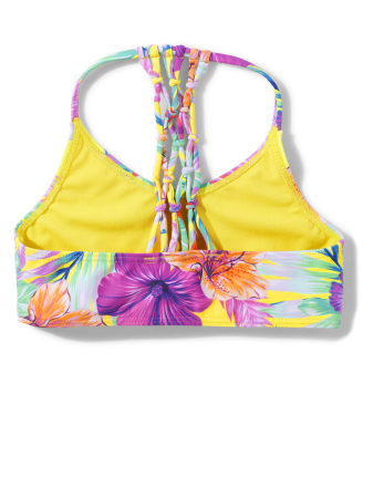 Tween Girls Tropical Macrame Bikini Swimsuit