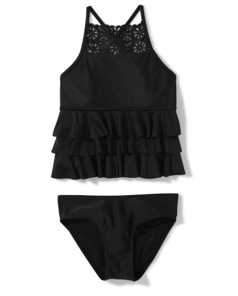 Girls Ruffle Tankini Swimsuit