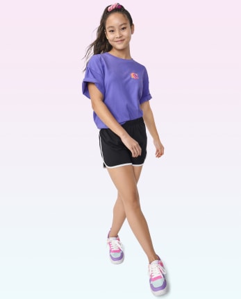 Teen Girls Dolphin Shorts | Sugar & Jade - BLACK