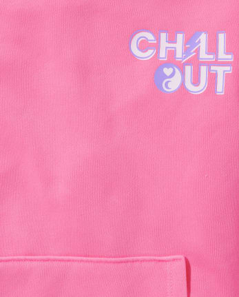 Sudadera con capucha extragrande y gráfico para niñas Tween