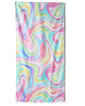 Tween Girls Tie Dye Beach Towel