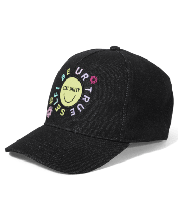 Tween Girls Logo Happy Face Baseball Hat