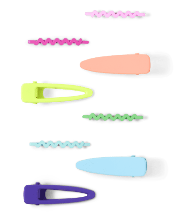Tween Girls Zigzag Hair Clip 8-Pack