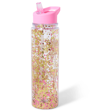 Girls Glitter Water Bottle