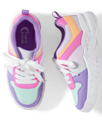 Tween Girls Colorblock Dad Sneakers