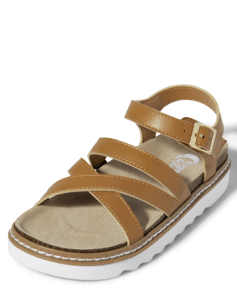 Tween Girls Strappy Platform Sandals