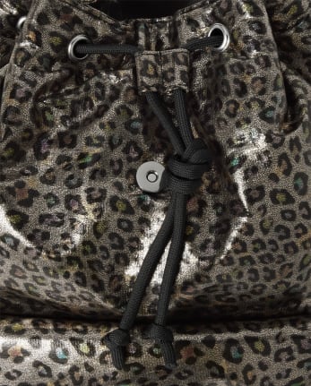 Tween Girls Leopard Flap Backpack