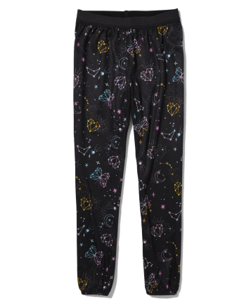 Teen Girls Butterfly Constellation Print Sleep Pants | Sugar & Jade - BLACK