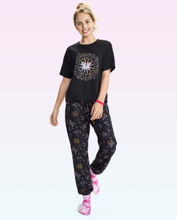 Tween Girls Butterfly Constellation Pajama Pants