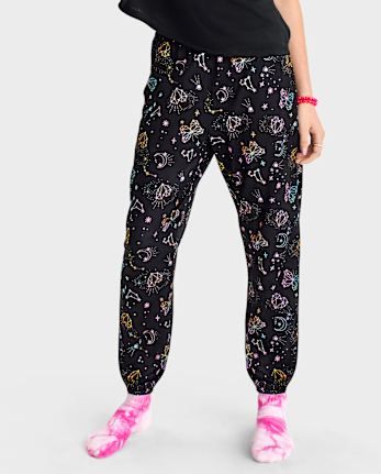 Tween Girls Butterfly Constellation Pajama Pants