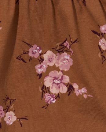 Tween Girls Floral Tiered Dress