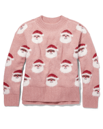 Tween Girls Santa Sweater