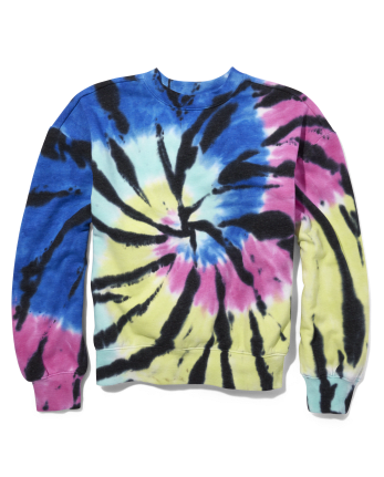 Tween Girls Long Sleeve Tie Dye Fleece Sweatshirt | The Children's ...