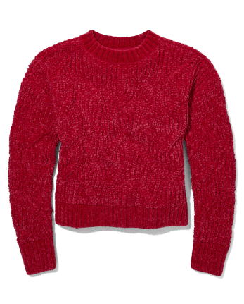 Tween Girls Cable Knit Sweater