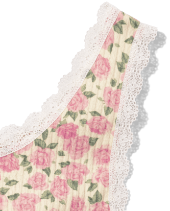 Tween Girls Floral Lace Tank Top