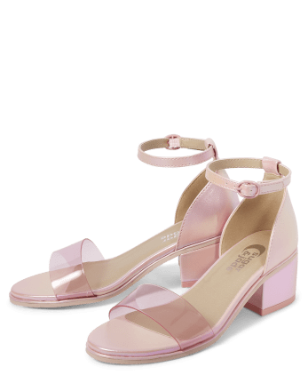 Patent Sandal-Strap Heels, Pink - Perla Shoes | Maisonette | Pink heels,  Strap heels, Pink low heels