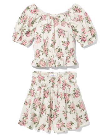 Tween Girls Floral 2-Piece Outfit Set