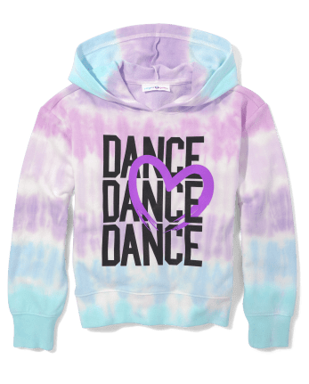 Tween Girls Tie Dye Graphic Hoodie