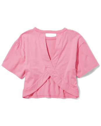 Tween Girls Cutout Boxy Tee