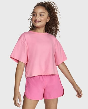 Tween Girls Cutout Boxy Tee