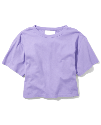 Tween Girls Cutout Boxy Tee