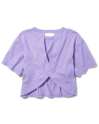 Tween Girls Cutout Boxy Tee