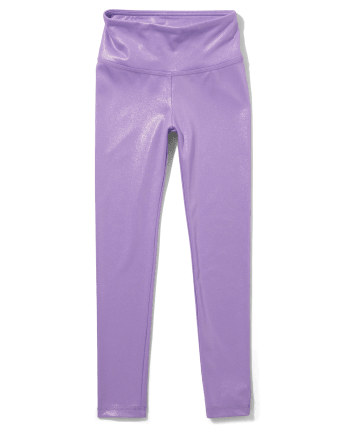 Metallic Leggings - Purple - Walmart.com