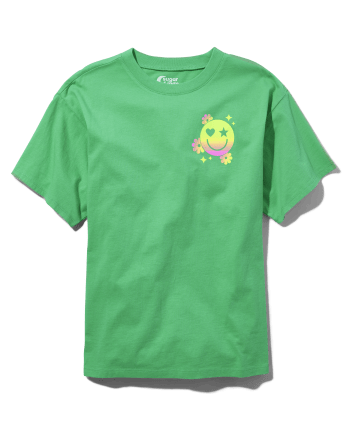 Camiseta con estampado mágico de gran tamaño para niñas Tween