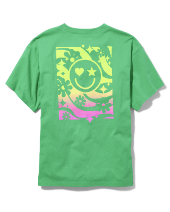 Camiseta con estampado mágico de gran tamaño para niñas Tween