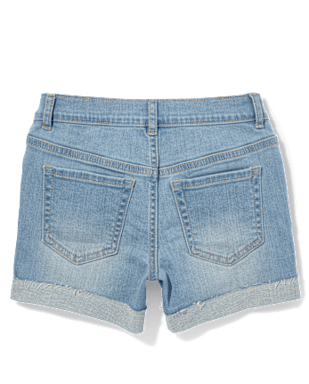 Tween Girls Denim Midi Shorts - Plus