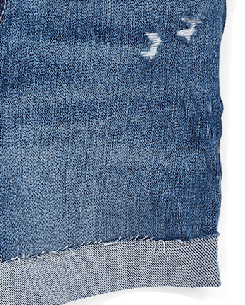 Pantalones cortos midi de mezclilla para niñas preadolescentes - Plus