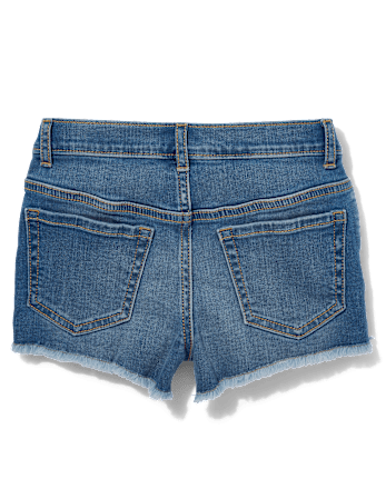 Tween Girls Denim Shortie Shorts - Slim