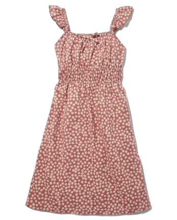 Tween Girls Print Flutter Dress
