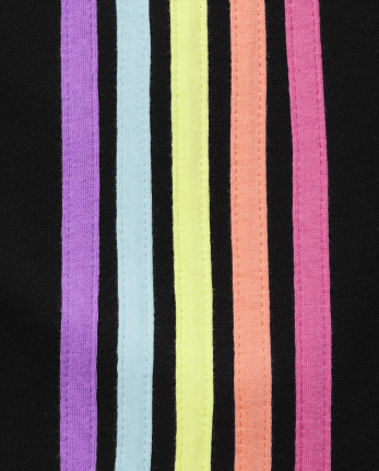 Tween Girls Side Stripe French Terry Shorts