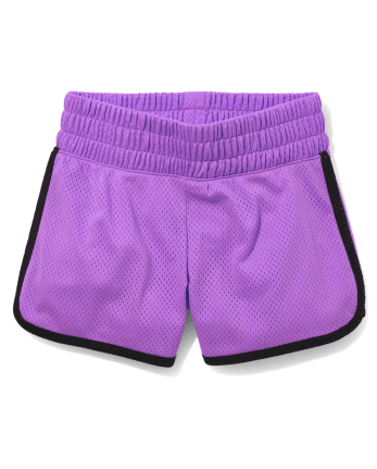 Women's Mesh Purple Shorts