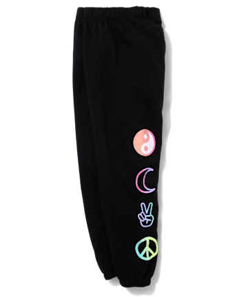 Tween Girls Icon Graphic Fleece Jogger Pants