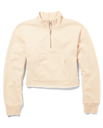 Tween Girls Fleece Half Zip Sweatshirt