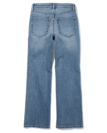 Tween Girls Side Vent Relaxed Straight Jeans