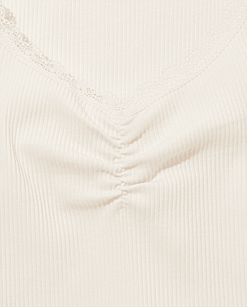 Top con cincha de canalé para niñas Tween